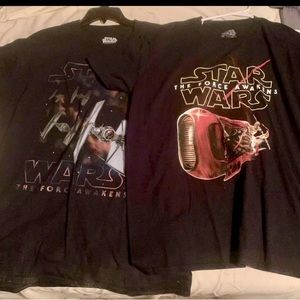 2 XL Star Wars The Force Awakens Tee shirts